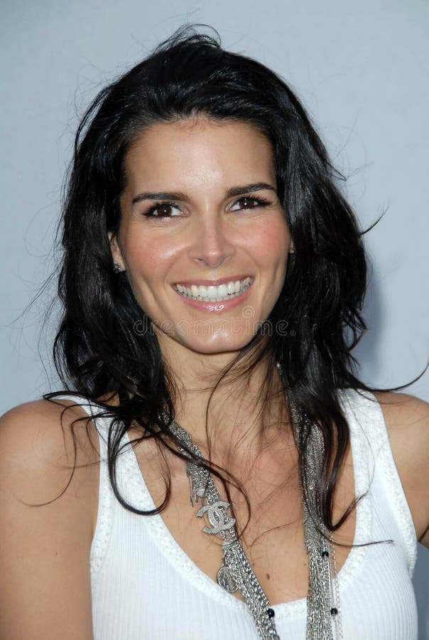 Angie Harmon, Karl Lagerfeld stock fotografie Angie Harmon, Karl Lagerfeld stock fotografie