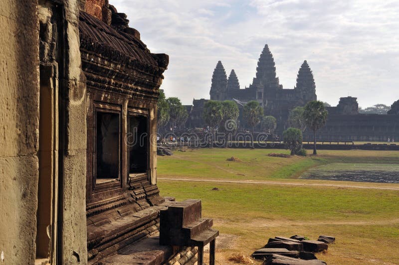 angkor cambodia En khmerAngkor Wat tempel royaltyfria bilder angkor cambodia En khmerAngkor Wat tempel royaltyfria bilder
