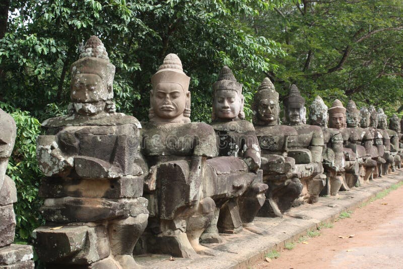 angkor Cambodia thom obrazy royalty free angkor Cambodia thom obrazy royalty free