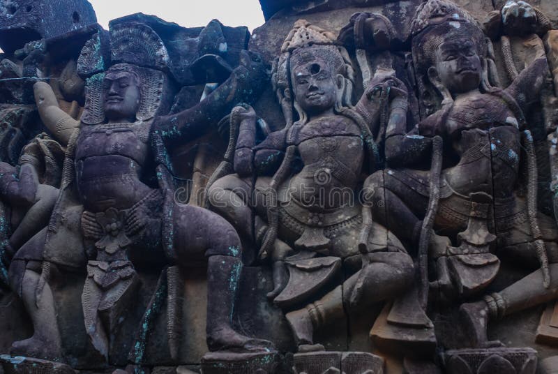 Angkor Thom siemreap, Kambodja royaltyfri foto Angkor Thom siemreap, Kambodja royaltyfri foto