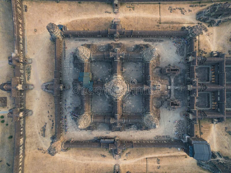 Angkor Wat aerial view (Cambodia). Angkor Wat aerial view (Cambodia)