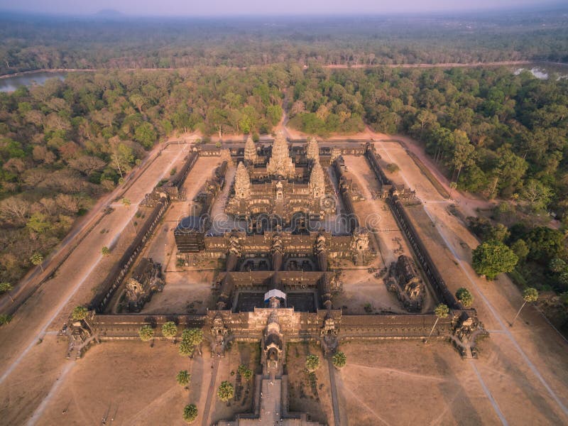 Angkor Wat aerial view (Cambodia). Angkor Wat aerial view (Cambodia)