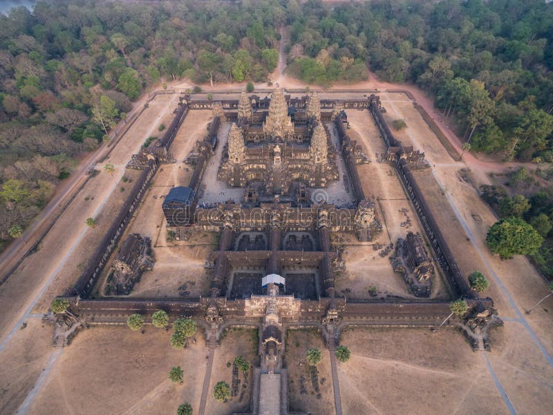 Angkor Wat aerial view (Cambodia). Angkor Wat aerial view (Cambodia)