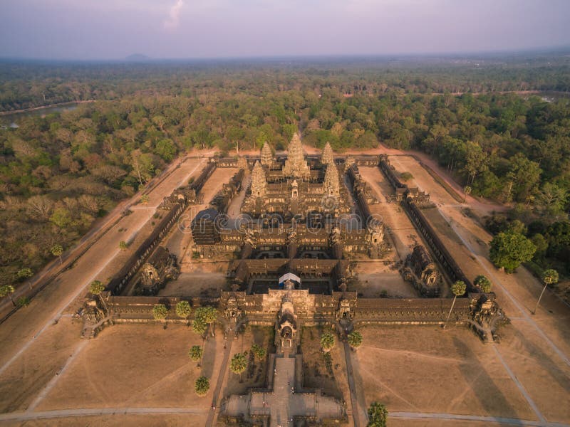 Angkor Wat aerial view (Cambodia). Angkor Wat aerial view (Cambodia)