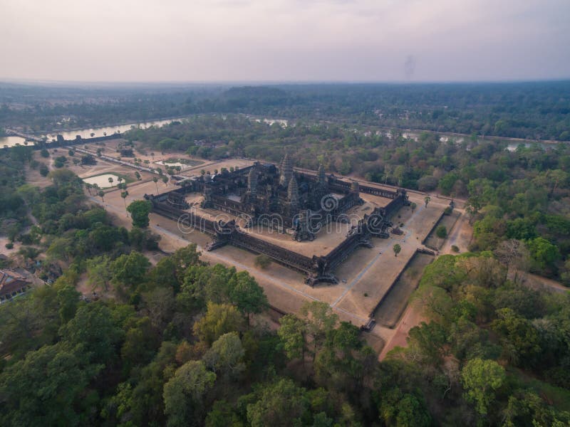 Angkor Wat aerial view (Cambodia). Angkor Wat aerial view (Cambodia)