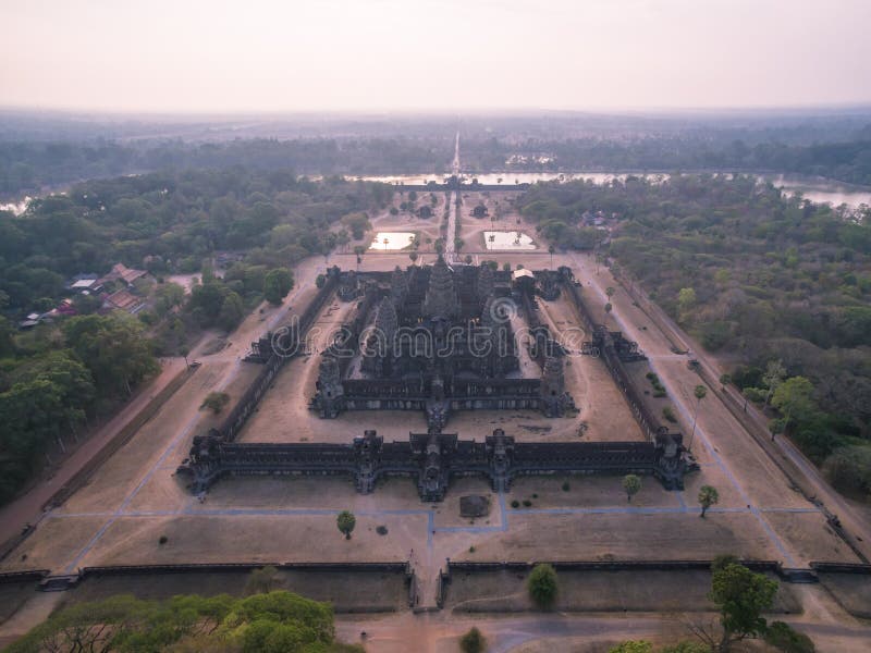 Angkor Wat aerial view (Cambodia). Angkor Wat aerial view (Cambodia)