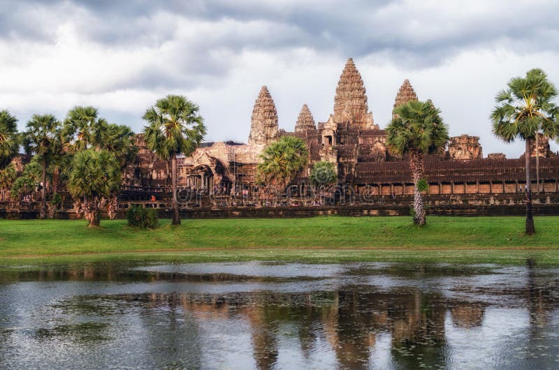 Angkor Wat Temple at sunset, Siem reap, Cambodia. Angkor Wat Temple at sunset, Siem reap, Cambodia