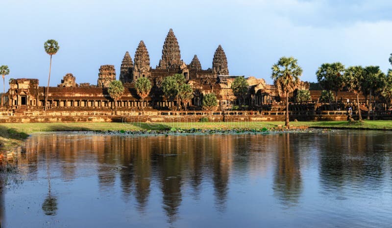 Angkor Wat Temple at sunset, Siem reap, Cambodia. Angkor Wat Temple at sunset, Siem reap, Cambodia