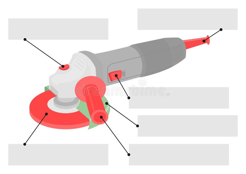Angle grinder vector illustration