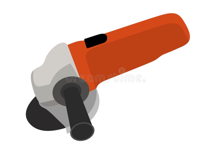 Angle grinder isolated vector illustration