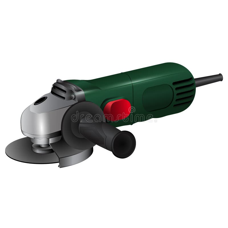 Angle grinder stock illustration