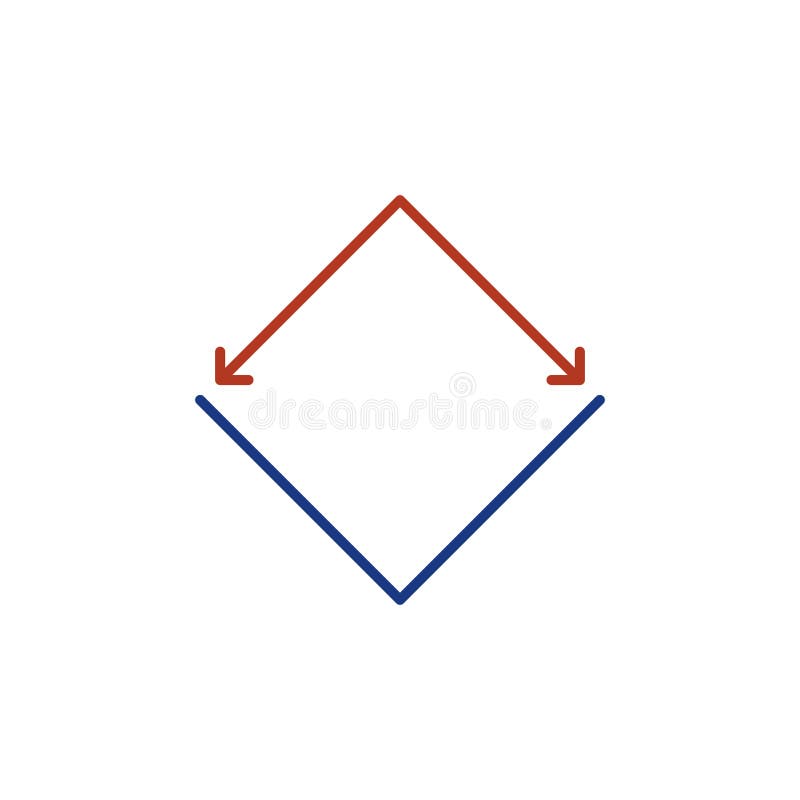 Angle Measurement Vector Concept Colored Icon or Symbol Stock
