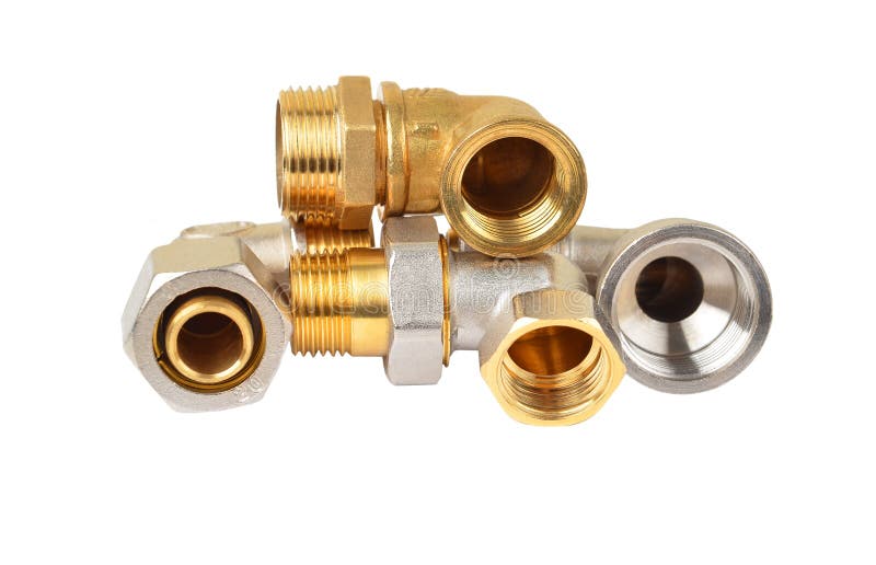 Angle plumbing fitting stock photo. Image of pipeline - 60964478