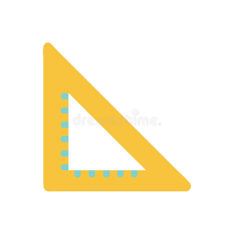 Angle Ruler Icon for Measurement royalty free illustration