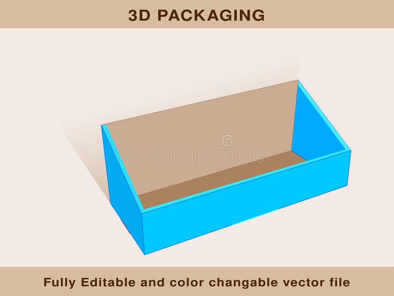 Side Open Book Box with Holding Notch, Book Cover Box Dieline Template