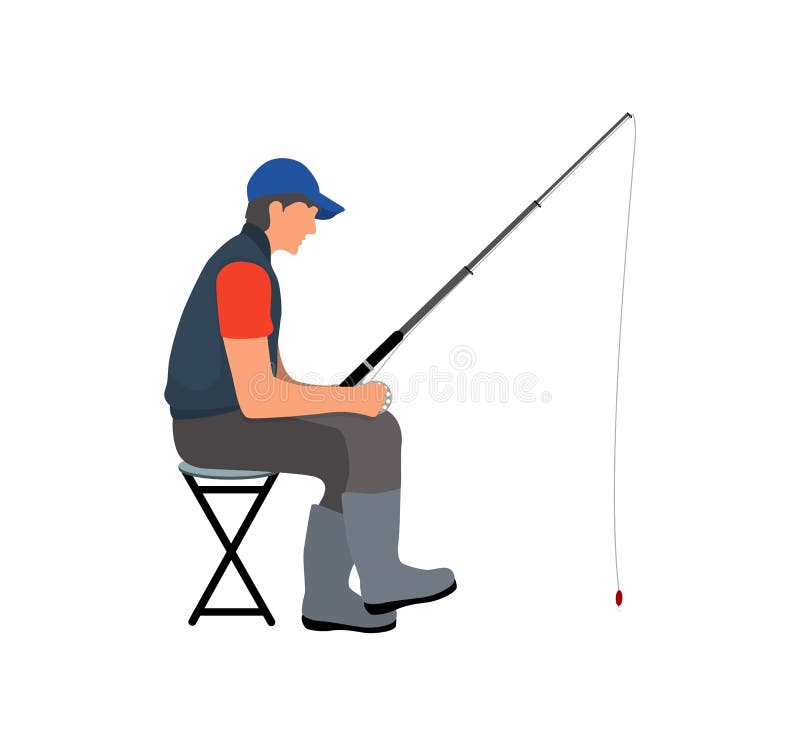 Angler Sitting Stock Illustrations – 375 Angler Sitting Stock