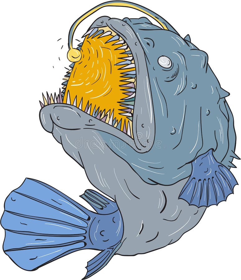 angler fish clipart image