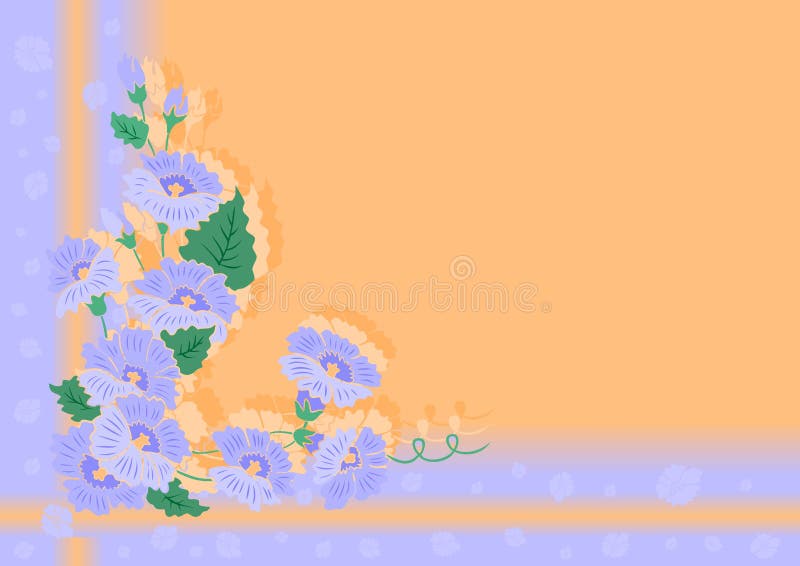 Angolo floreale astratto con priorità bassa royalty illustrazione gratis Angolo floreale astratto con priorità bassa royalty illustrazione gratis