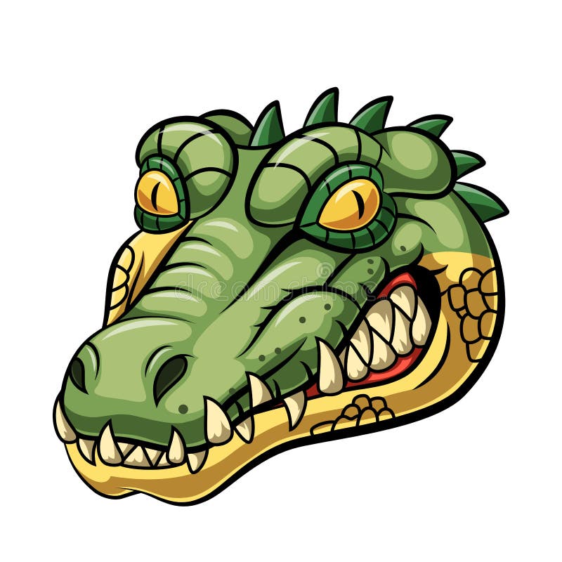 Cartoon Alligator Head Outline - Cartoon Collection
