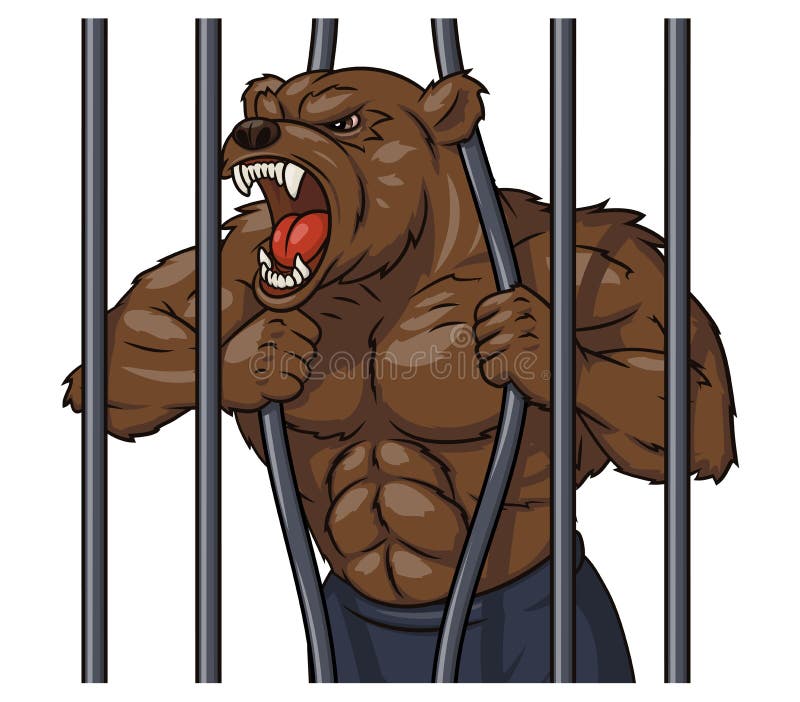 Angry bear in cage 3