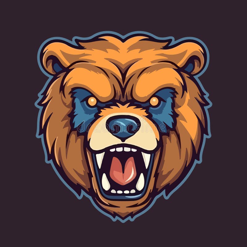 Angry Bear Head Mascot Stock Illustrations – 4,175 Angry Bear Head ...