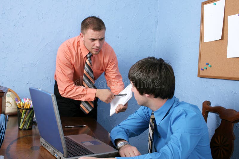 Angry Boss royalty free stock image