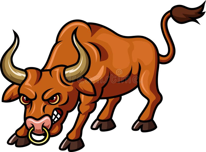 Angry bull cartoon stock vector. Illustration of cartoon - 55839154 Angry bull cartoon stock vector. Illustration of cartoon - 55839154