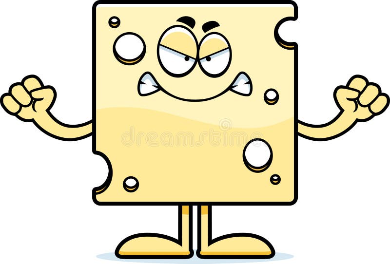 Angry Cartoon Swiss Cheese