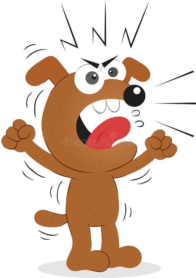 Angry Dog stock illustration. Illustration of cute, funny - 36160716