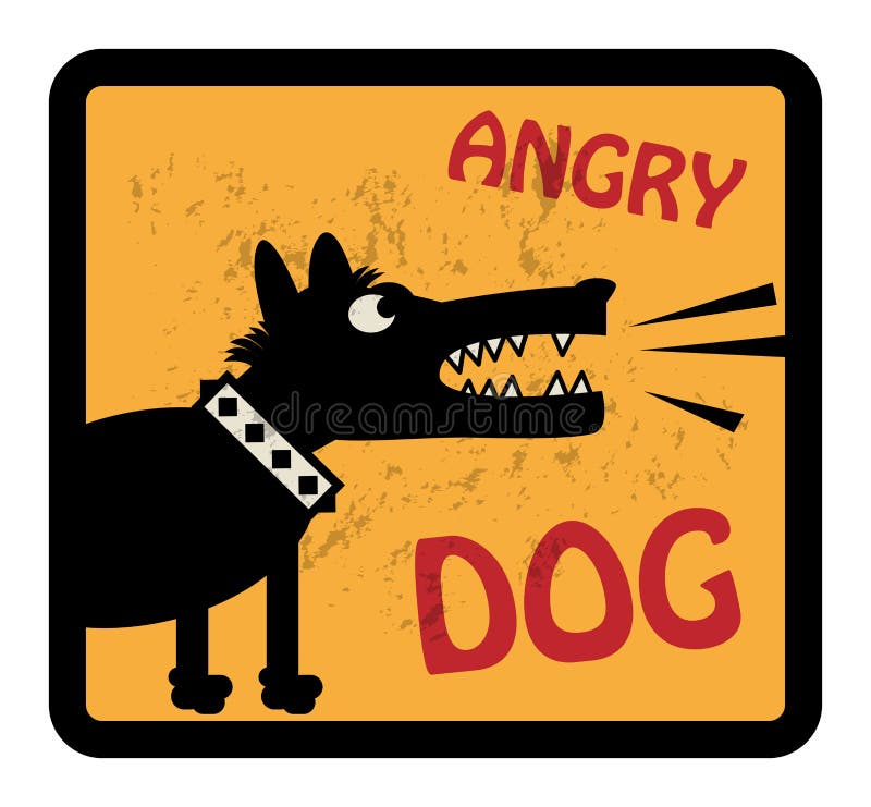 Angry Dog sign