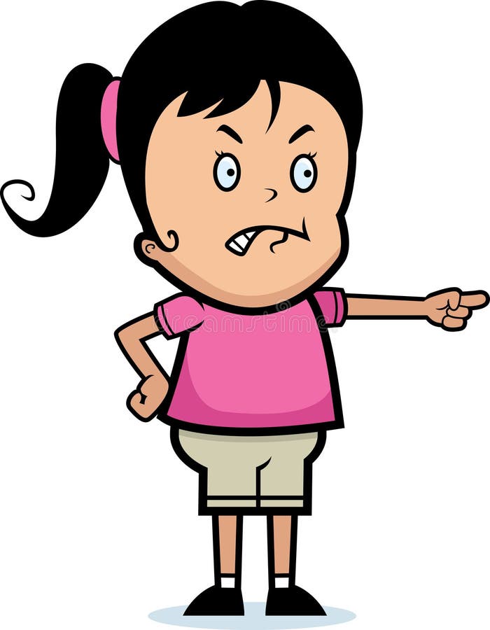 Angry Girl stock vector. Image of illustration, youth 9263640