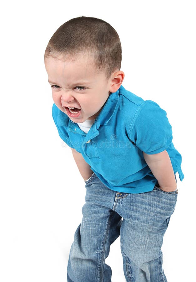 Angry Little Boy stock photography Angry Little Boy stock photography