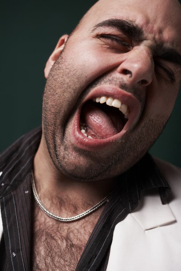 Angry man screaming stock photo. Image of head, angry - 7858516