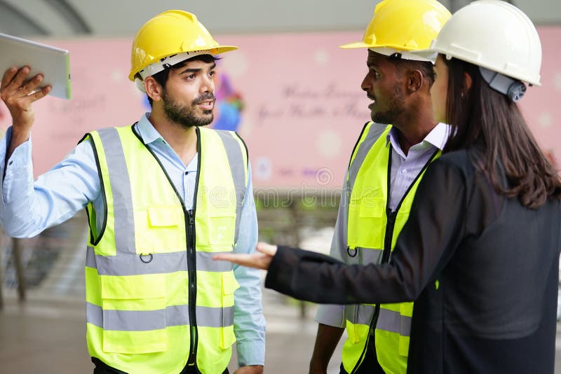 angry man coworker engineer argued with colleague while work outside the workplace