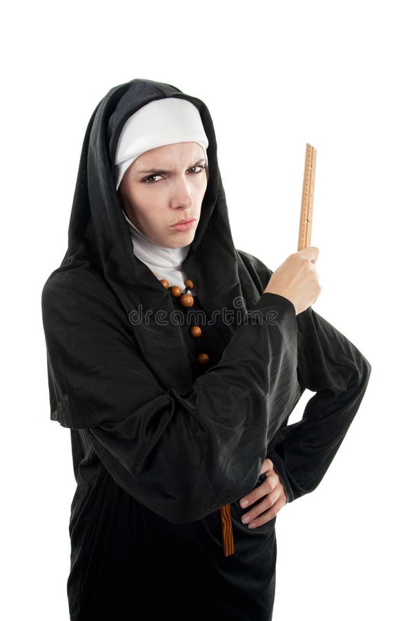 Catholic Nun With Ruler