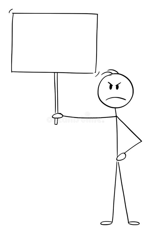 Stick Man Stick Figure Holding Blank Sign Stock Illustrations – 195 Stick Man Stick Figure Holding Blank Sign Stock Illustrations, Vectors & Clipart - Dreamstime