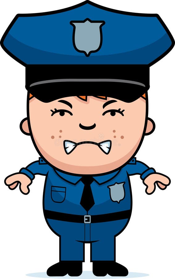 Angry Police Stock Vector Illustration Of Officer Vector 47714742