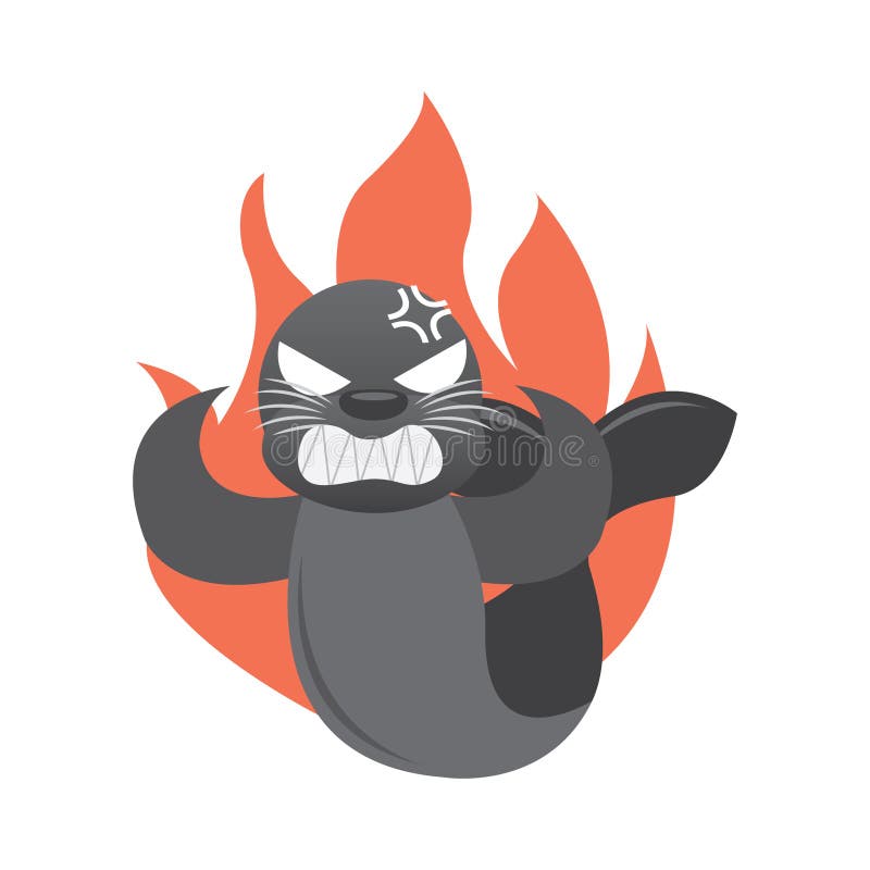 Angry Cartoon Seal Stock Illustrations 151 Angry Cartoon Seal Stock