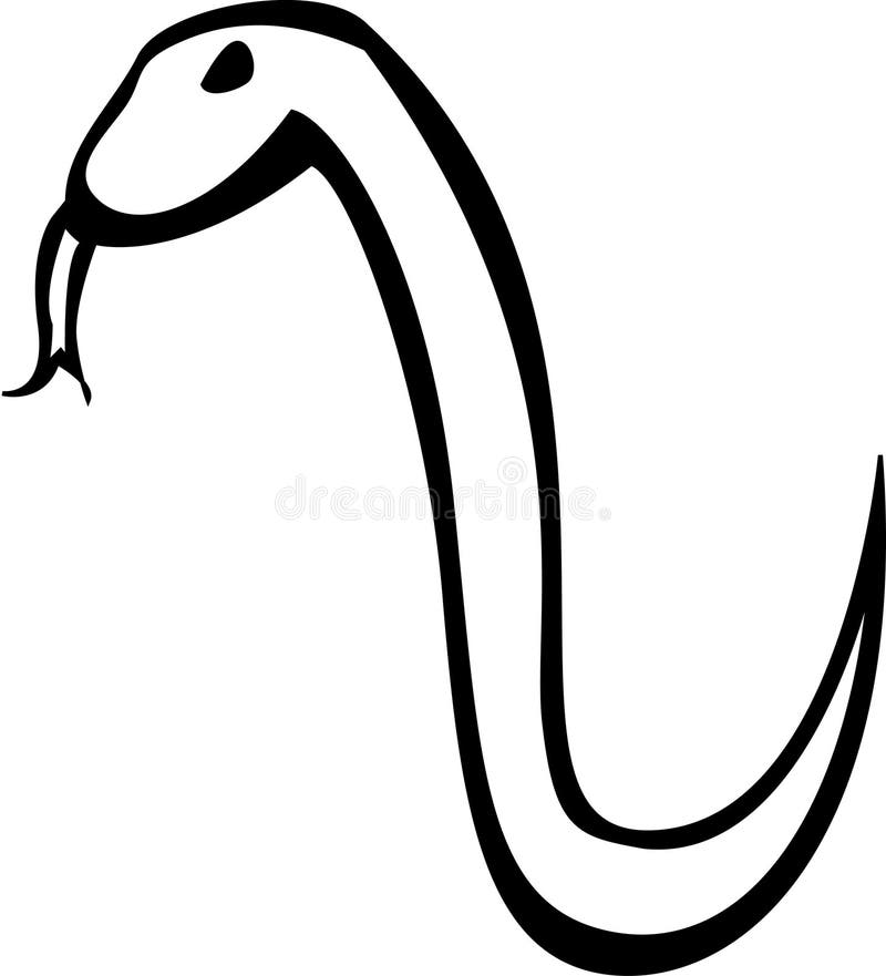 Angry snake vector illustration