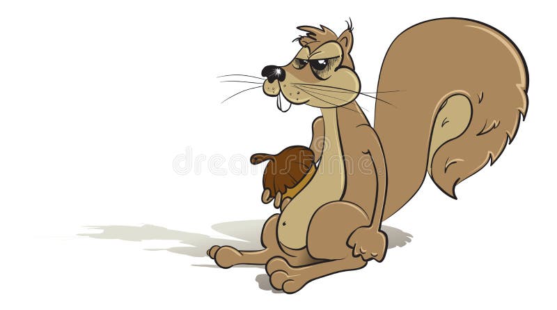 angry squirrel cartoon