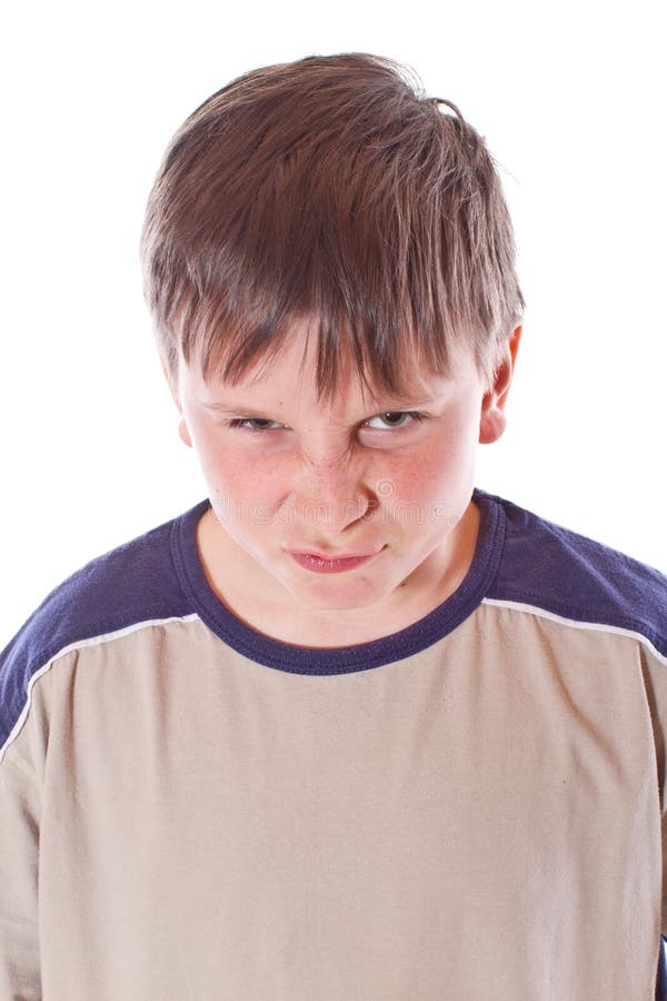 Angry teenager royalty free stock photo
