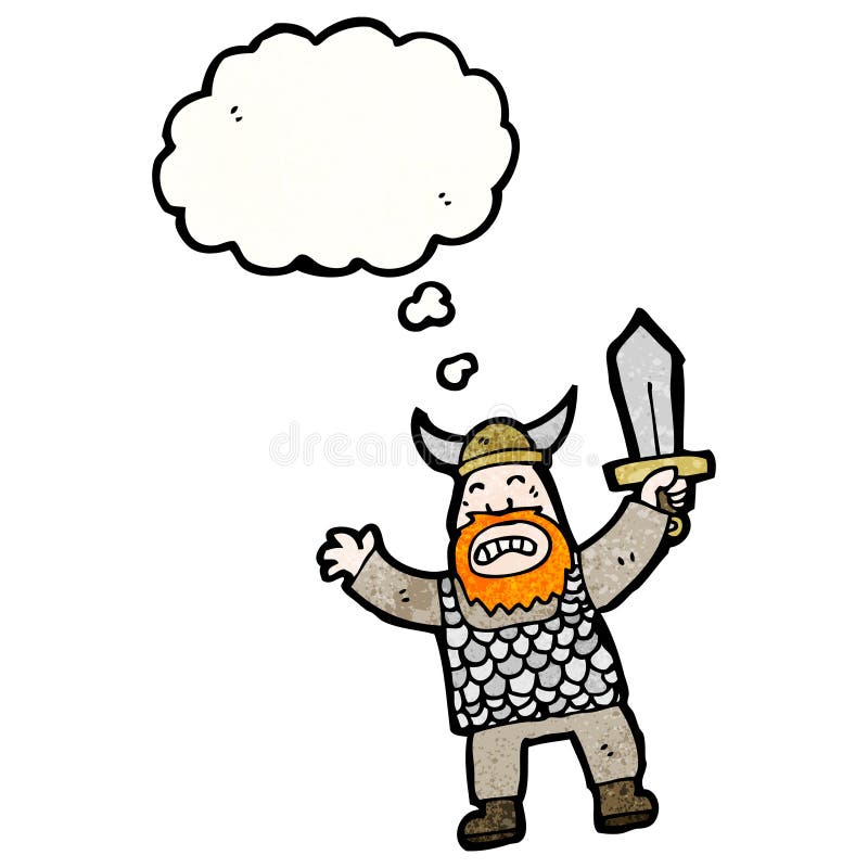 angry viking cartoon character