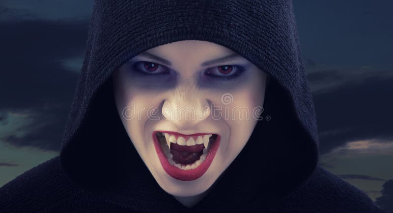 Angry woman vampire