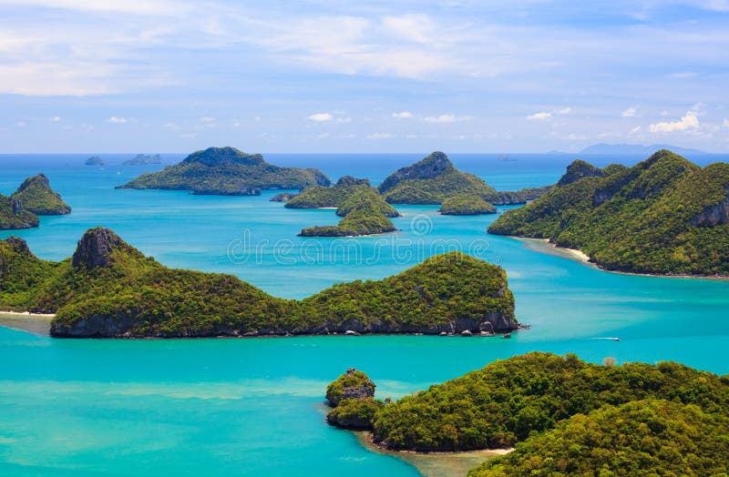 Angthong parkerar nationell marin-, den kohSamui ön, Thailand arkivbild Angthong parkerar nationell marin-, den kohSamui ön, Thailand arkivbild