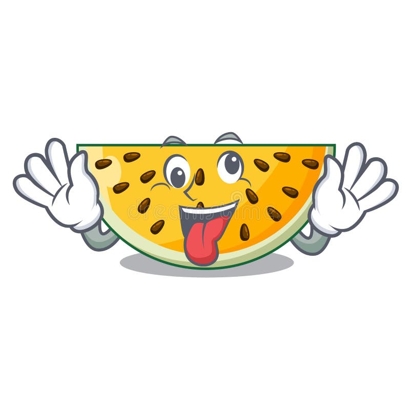 Anguria gialla matura pazza isolata sulla mascotte royalty illustrazione gratis Anguria gialla matura pazza isolata sulla mascotte royalty illustrazione gratis