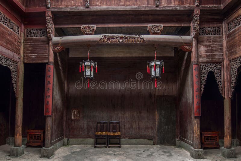 Anhui Yi Xian Hongcun Chengzhi Church arkivbilder Anhui Yi Xian Hongcun Chengzhi Church arkivbilder