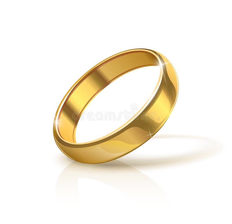 Anillo de bodas de oro ilustración del vector Anillo de bodas de oro ilustración del vector