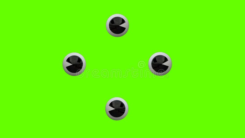 Ojos De Dibujos Animados Y Boca Hablante O Cara Divertida Para Pantalla  Verde Lateral Insertar Clave De Croma Pantalla Verde Movim Metrajes - Vídeo  de elemento, verde: 277080946