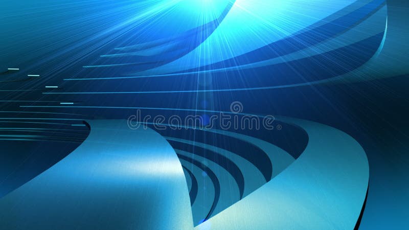 Animación abstracta de las formas de los gráficos del movimiento 3D stock de ilustración