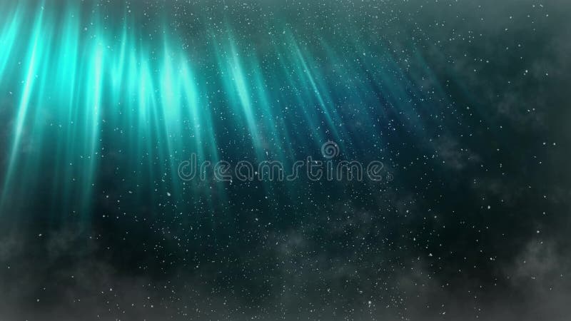 Animación abstracta inconsútil de la aurora en el cielo nocturno polvoriento Cielo nocturno nublado con el modelo móvil del polvo libre illustration